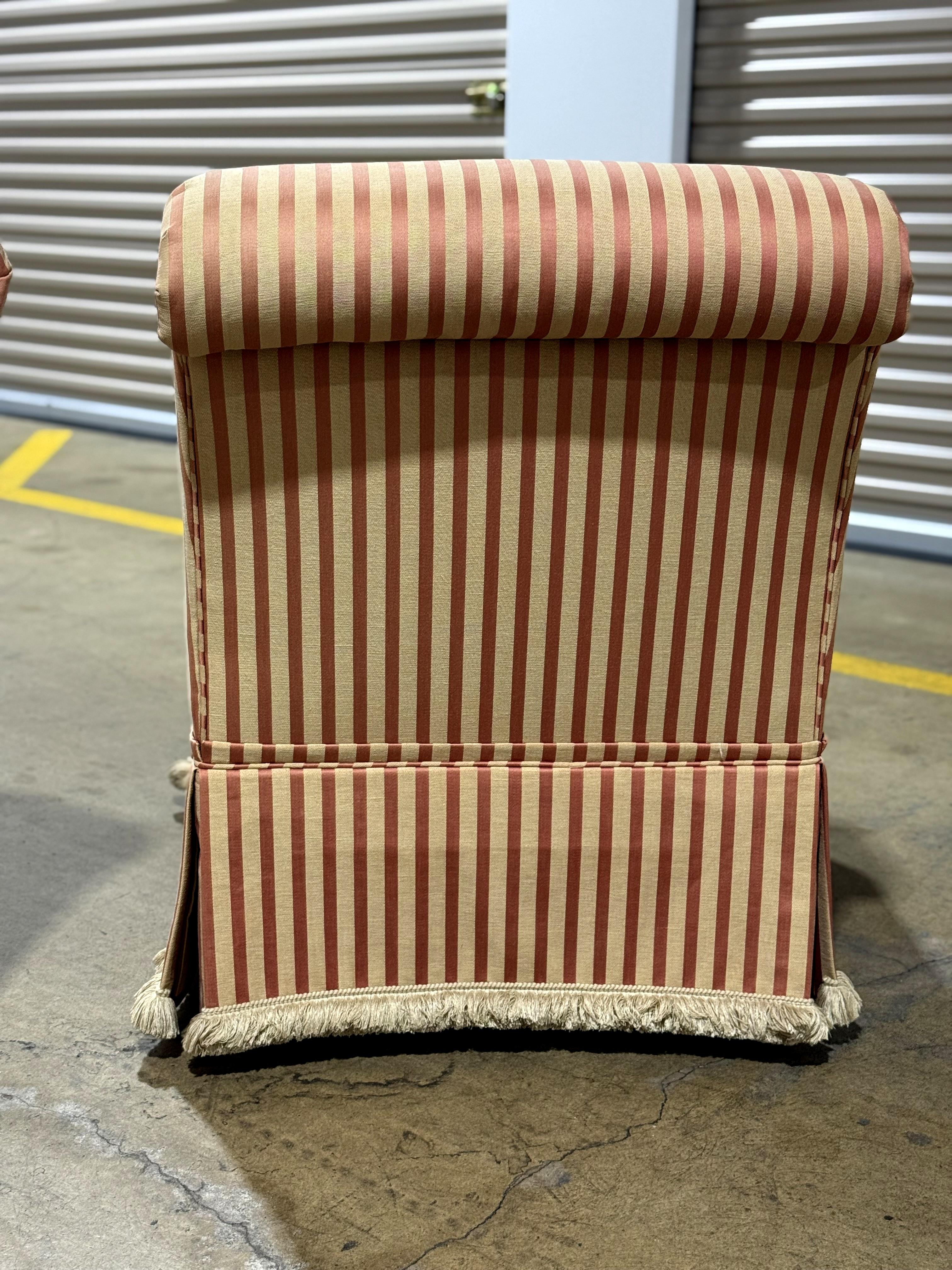Baker Furniture Sillas Slipper Tela en venta