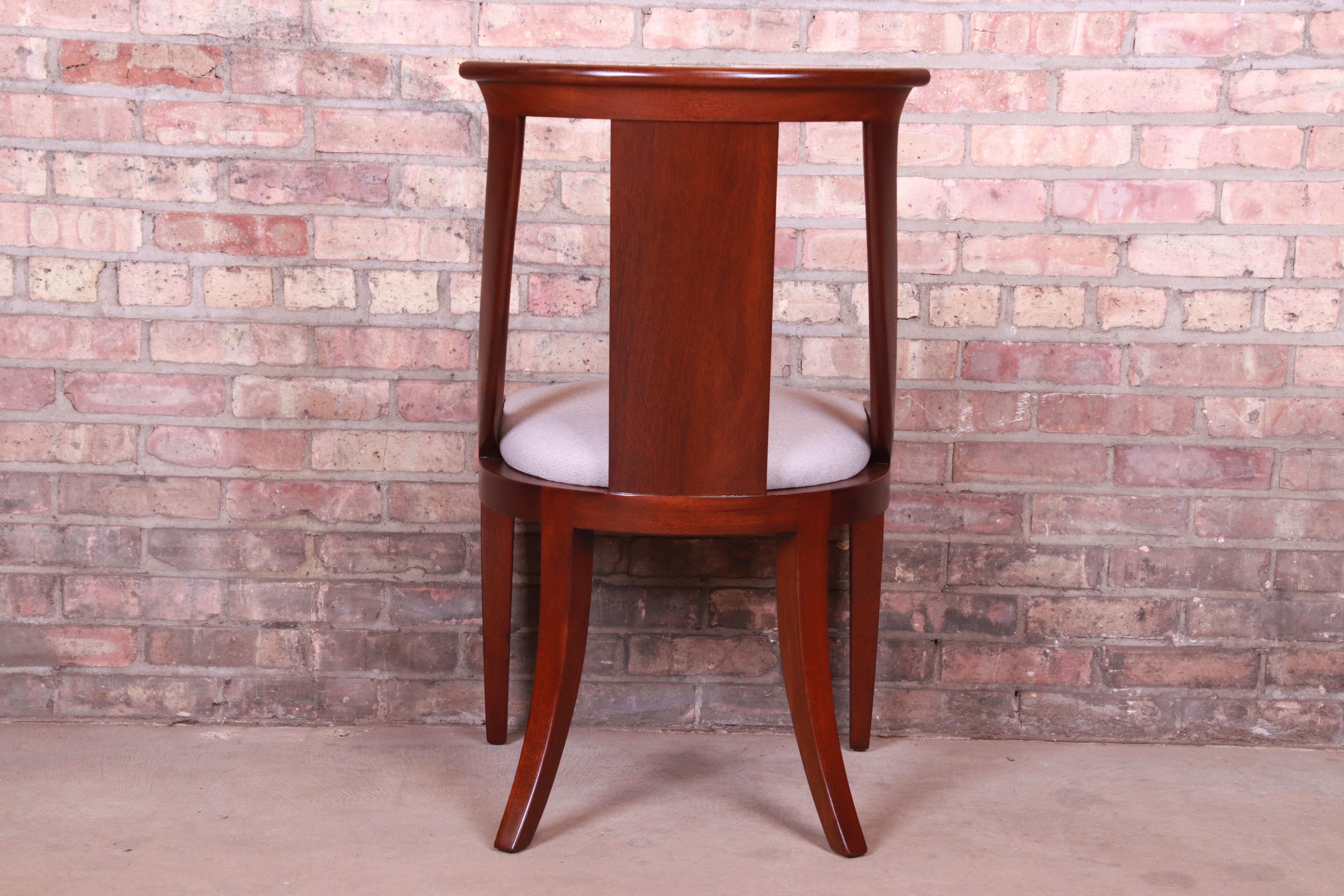 Baker Furniture Solid Mahogany Regency Dining Chairs, Fully Restored 6