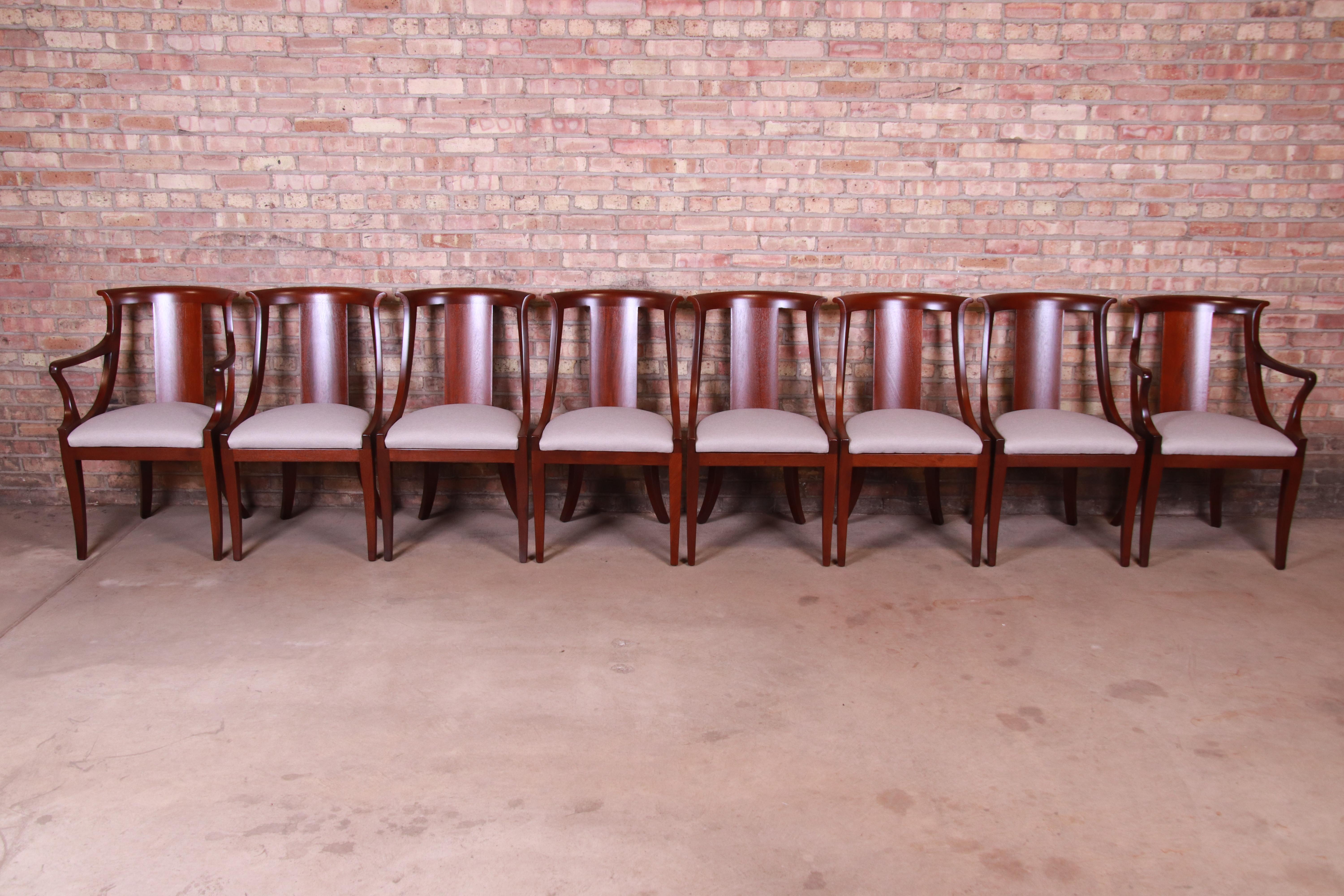 baker regency dining chairs