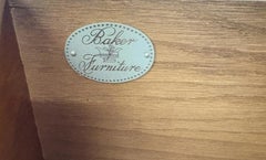 Baker Furniture Stately Home Circassian Walnut George III Style Secretary Desk