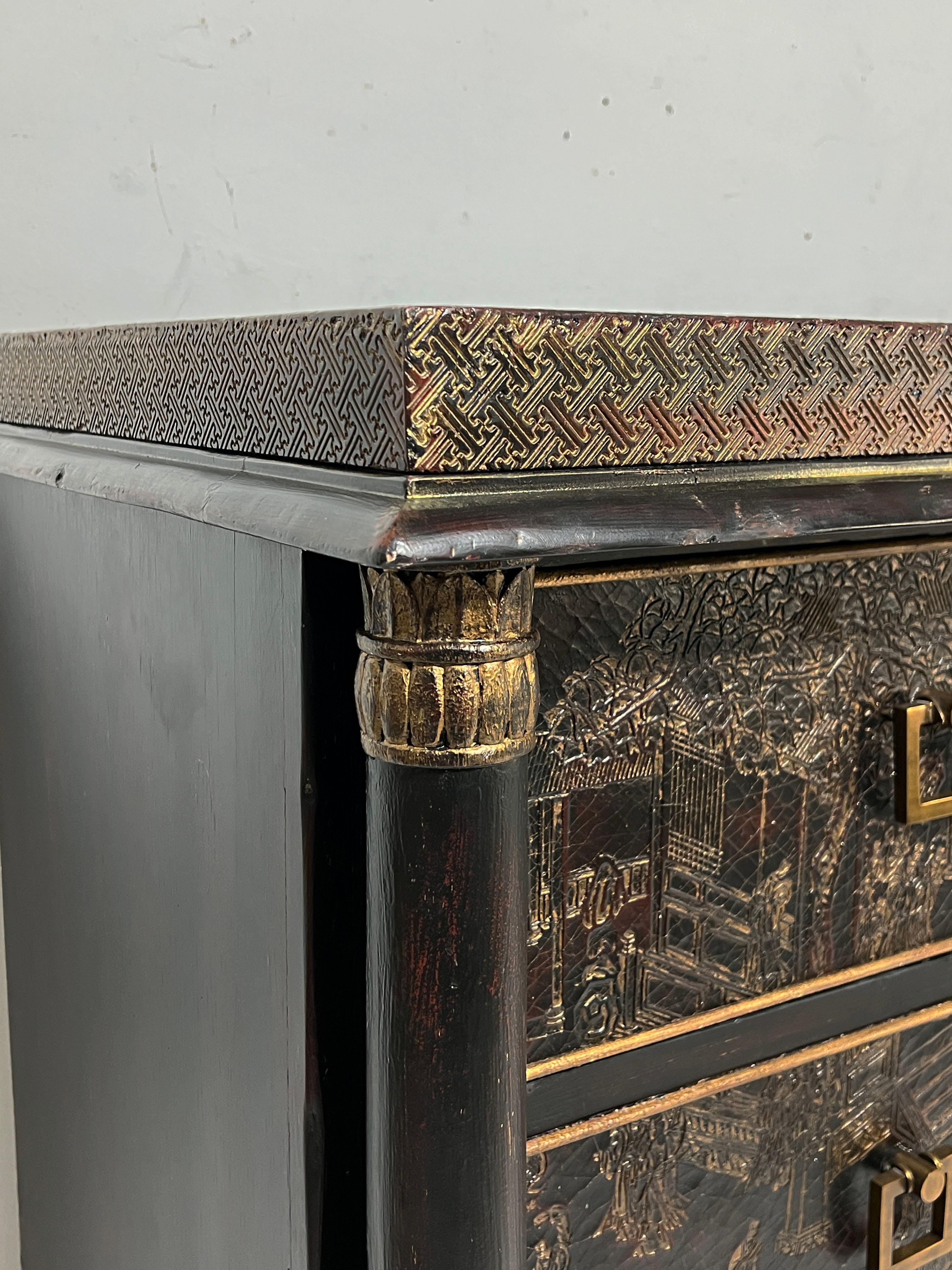Wood Baker Furniture Stately Homes Collection George III Chinoiserie Style Dresser For Sale