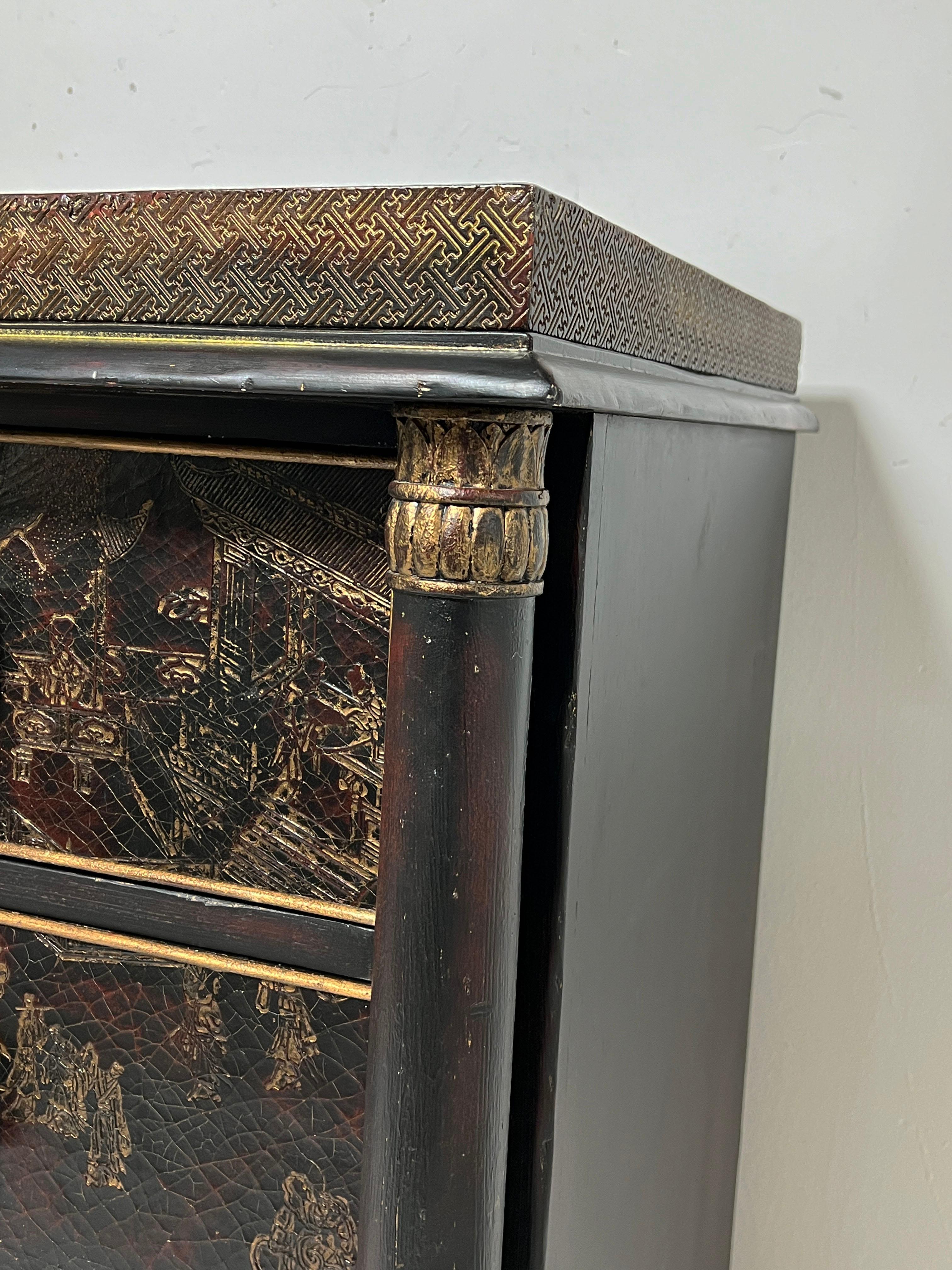 Baker Furniture Stately Homes Collection George III Chinoiserie Style Dresser For Sale 2