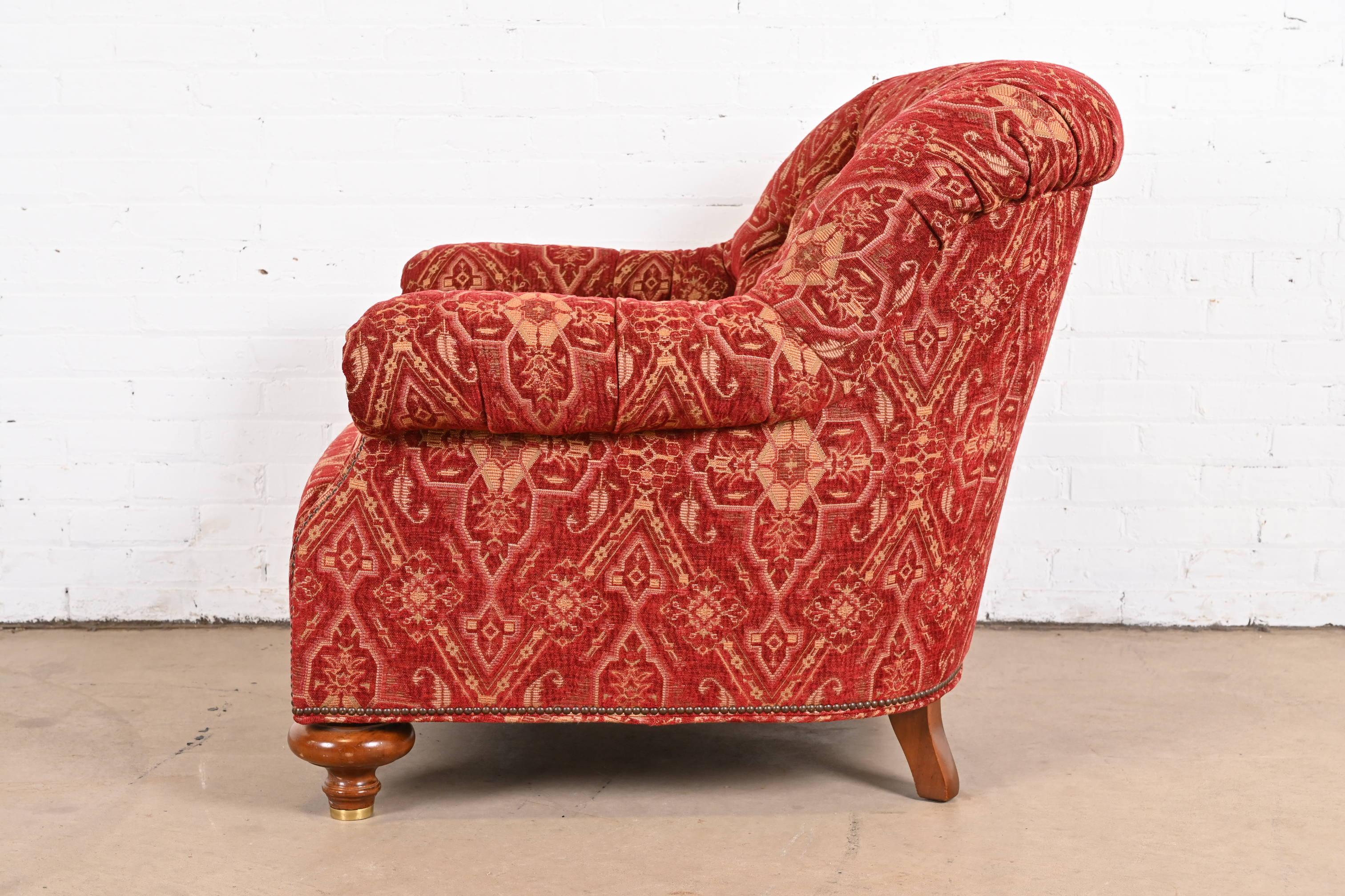 Baker Furniture Stately Homes Collection Late Victorian Club Chair For Sale 6