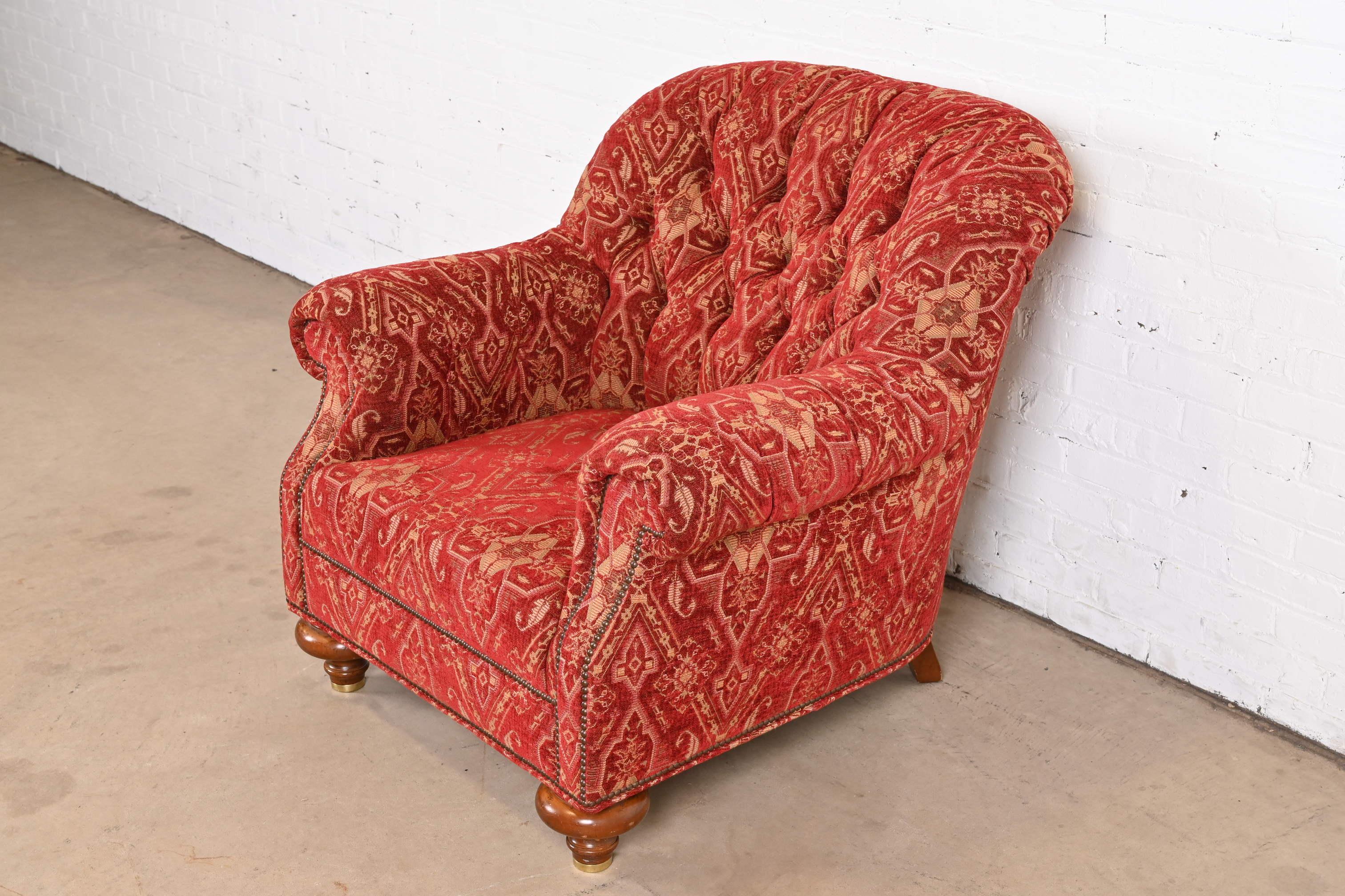 20th Century Baker Furniture Stately Homes Collection Late Victorian Club Chair