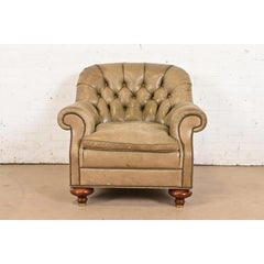 Baker Furniture Stately Homes Collection Late Victorian Leather Club Chair