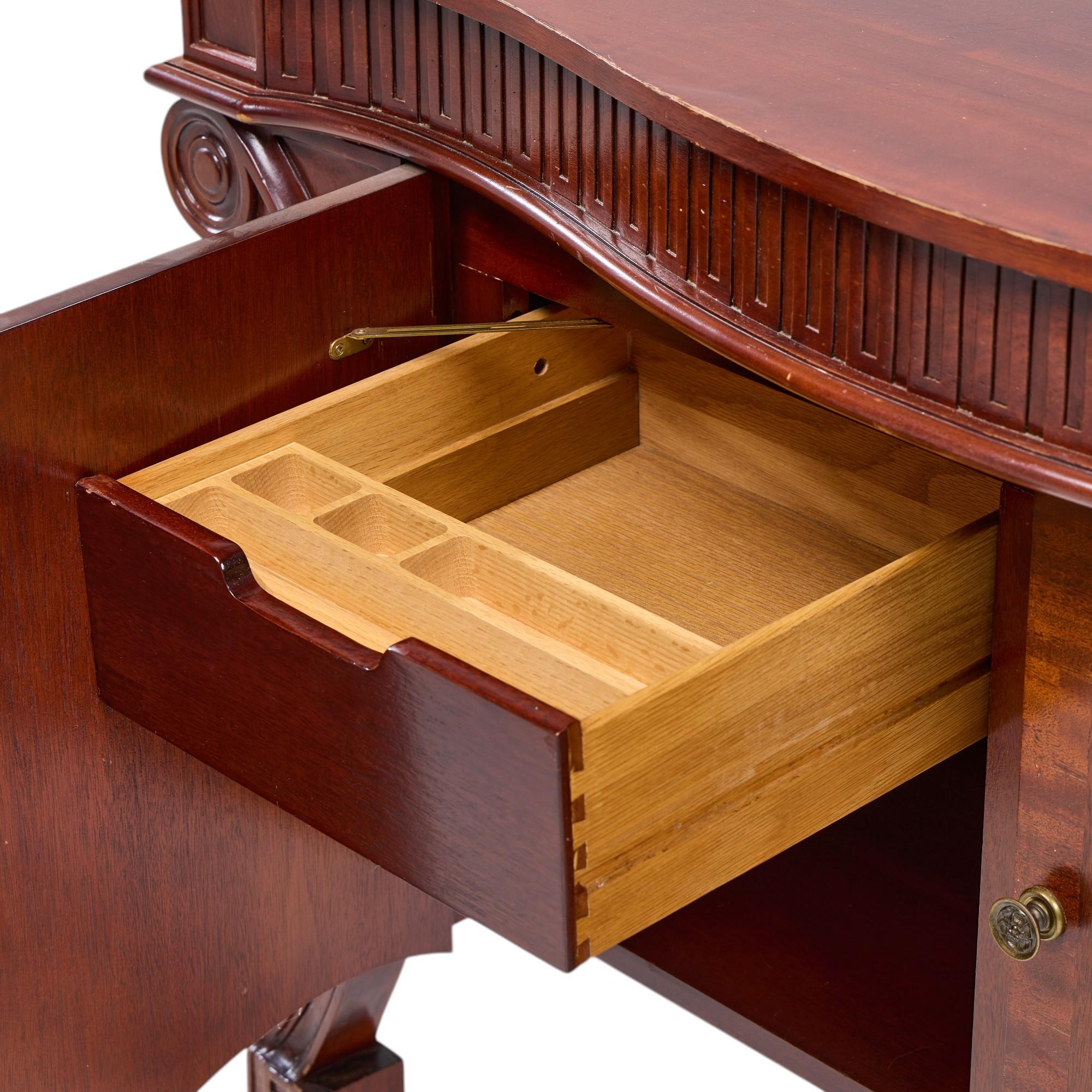 Baker Furniture Stately Homes Collection Mahogany Commode Credenza For Sale 5