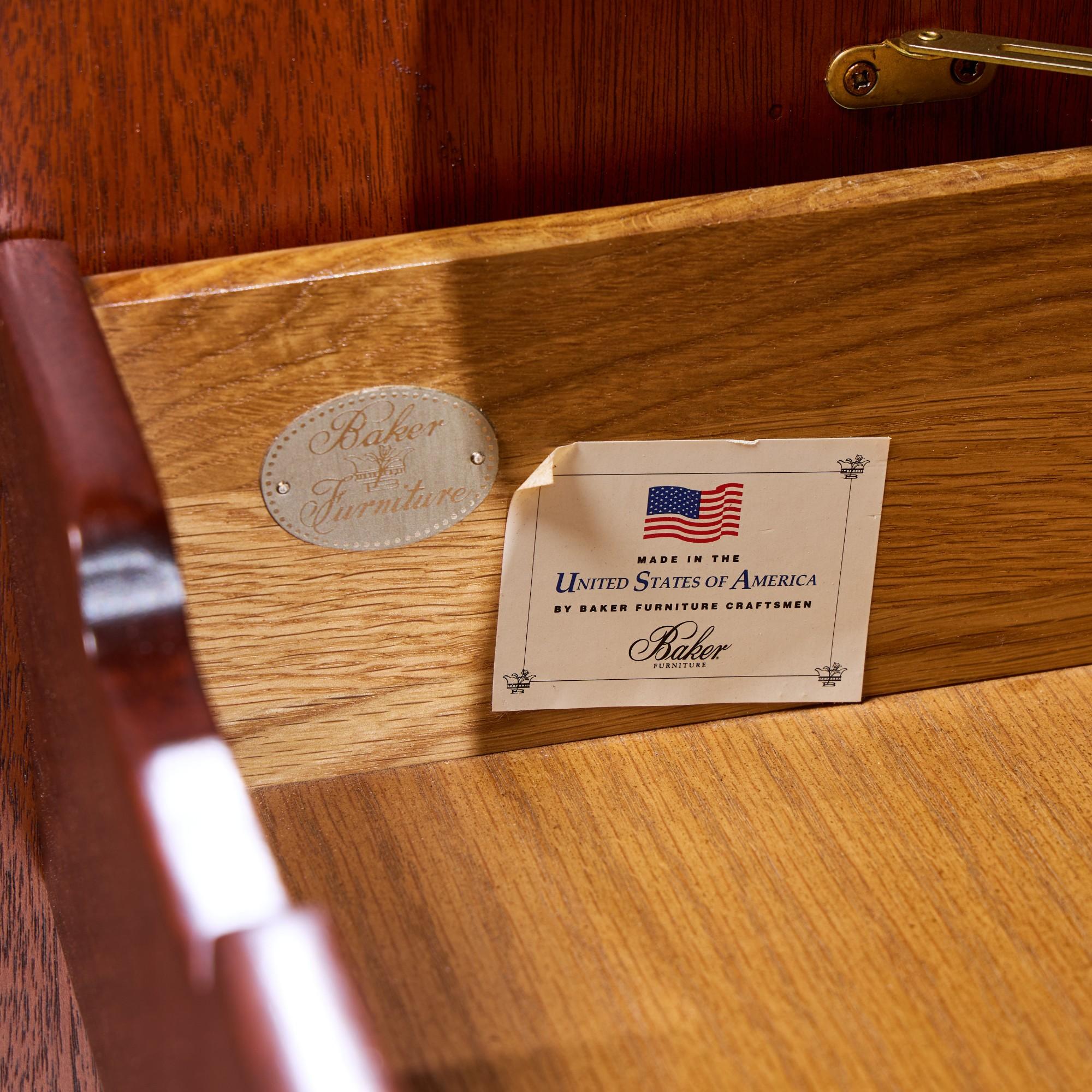 Baker Furniture Stately Homes Collection Mahogany Commode Credenza For Sale 6