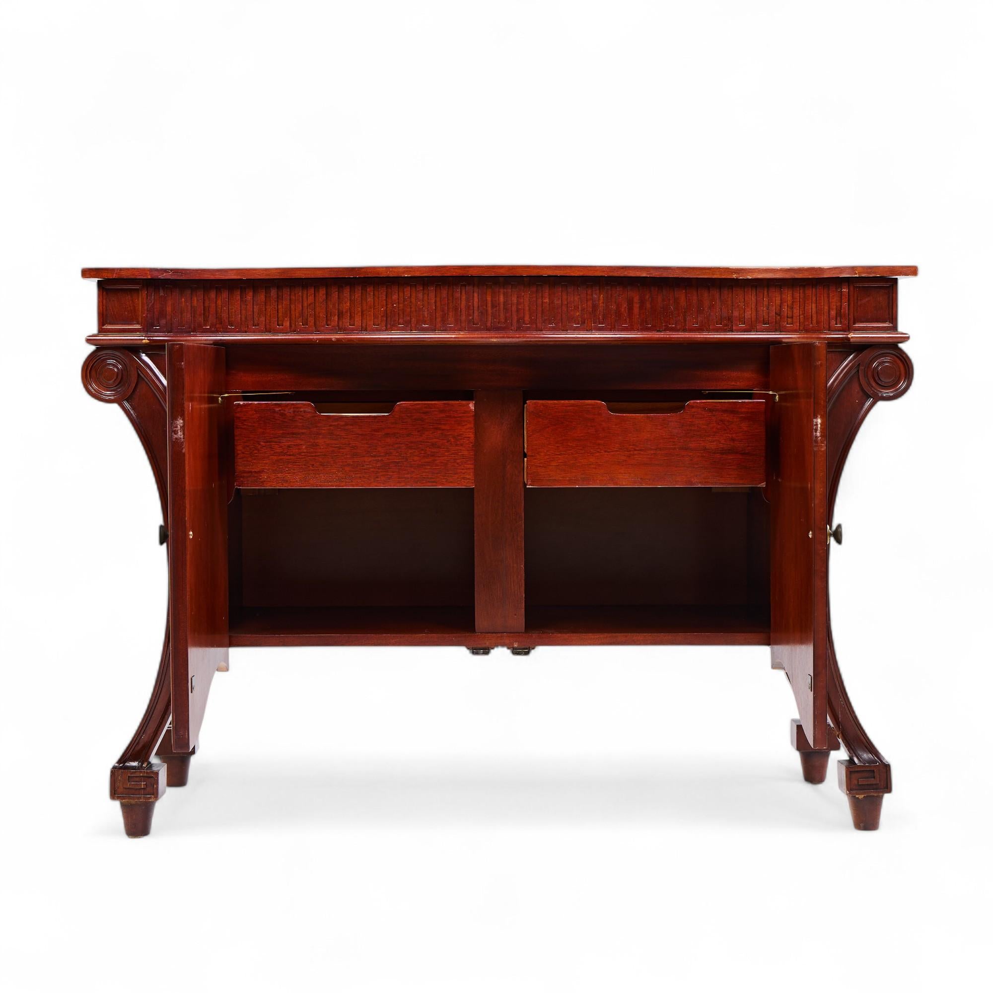 Baker Furniture Stately Homes Collection Mahogany Commode Credenza For Sale 1