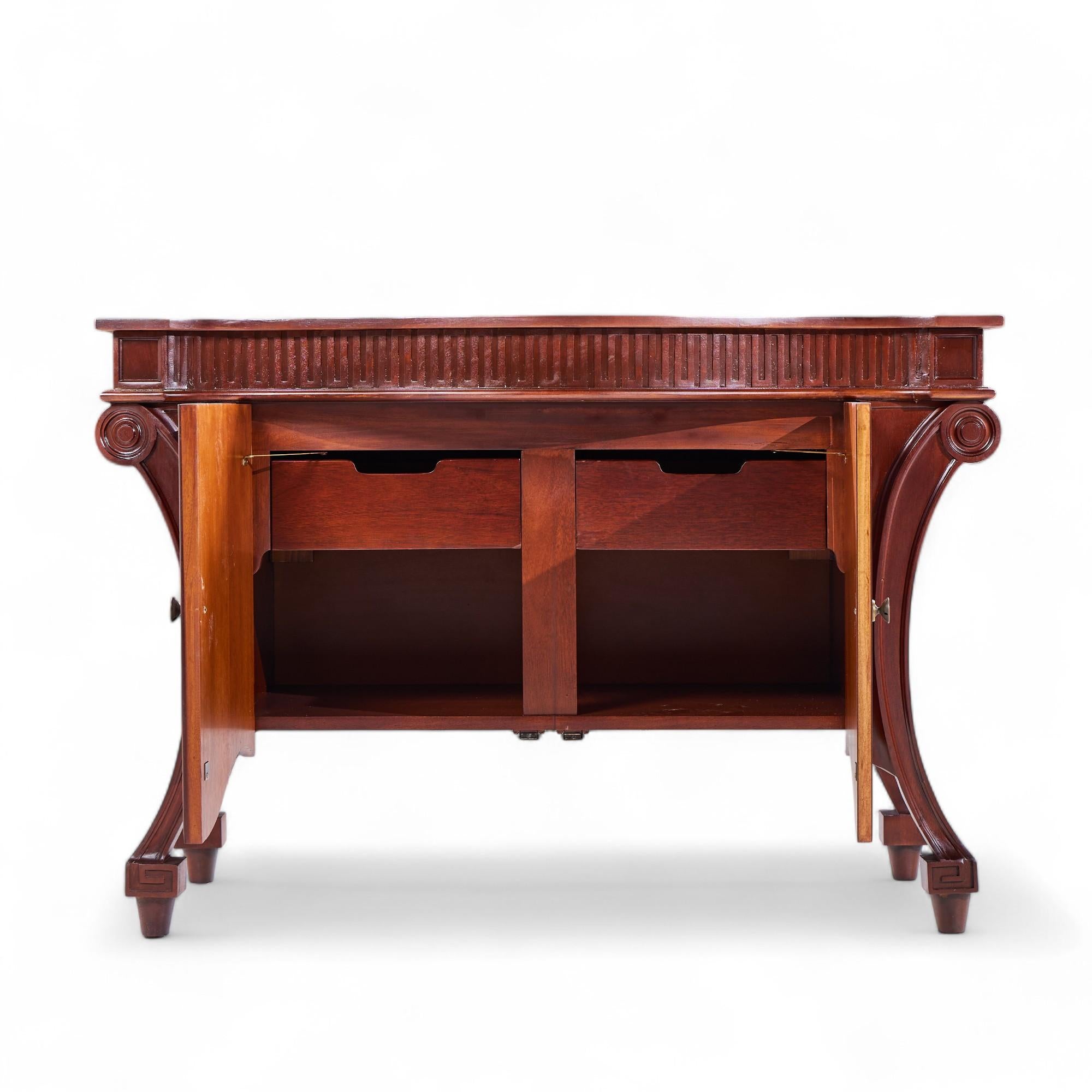 Baker Furniture Stately Homes Collection Mahogany Commode Credenza For Sale 1