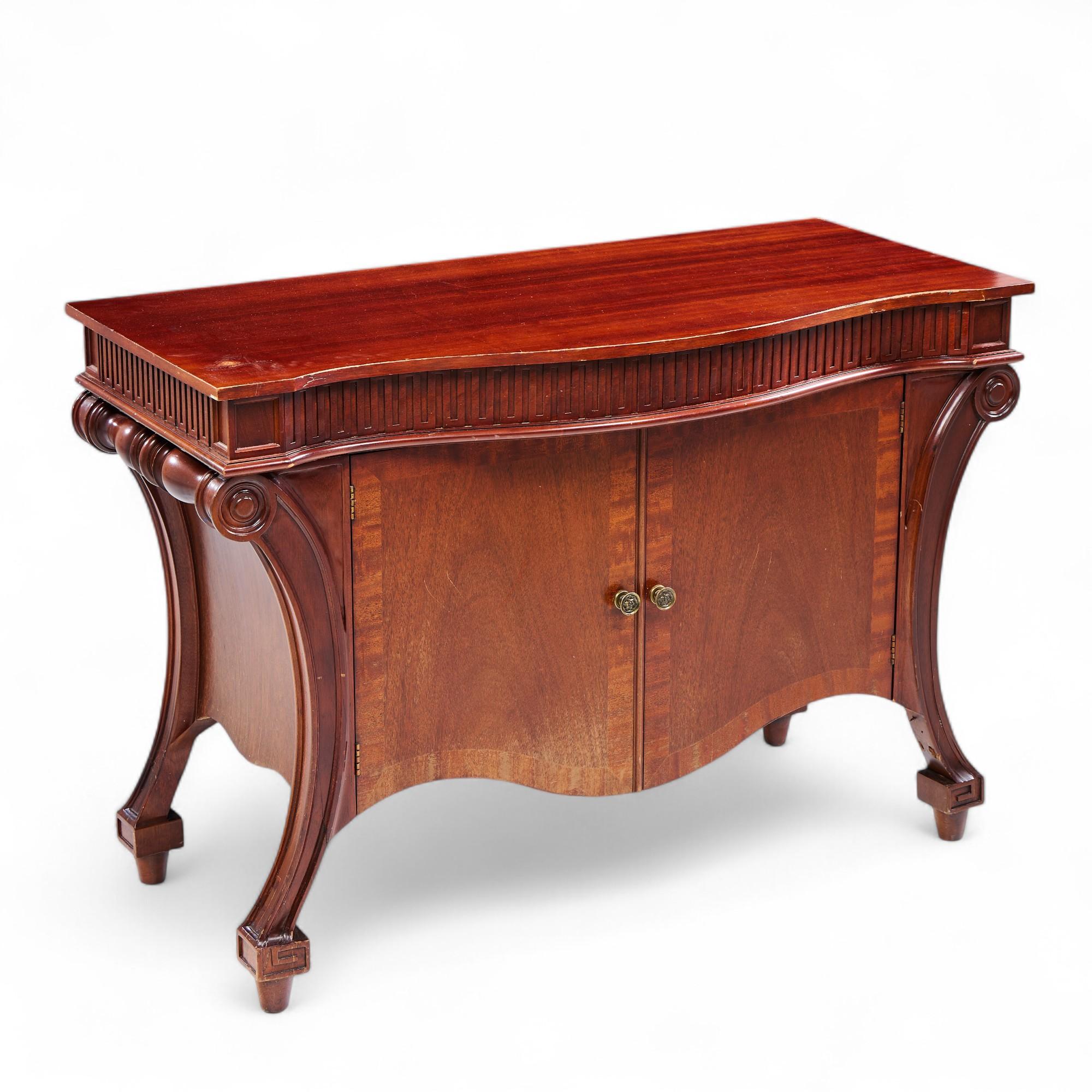Baker Furniture Stately Homes Collection Mahogany Commode Credenza For Sale 2