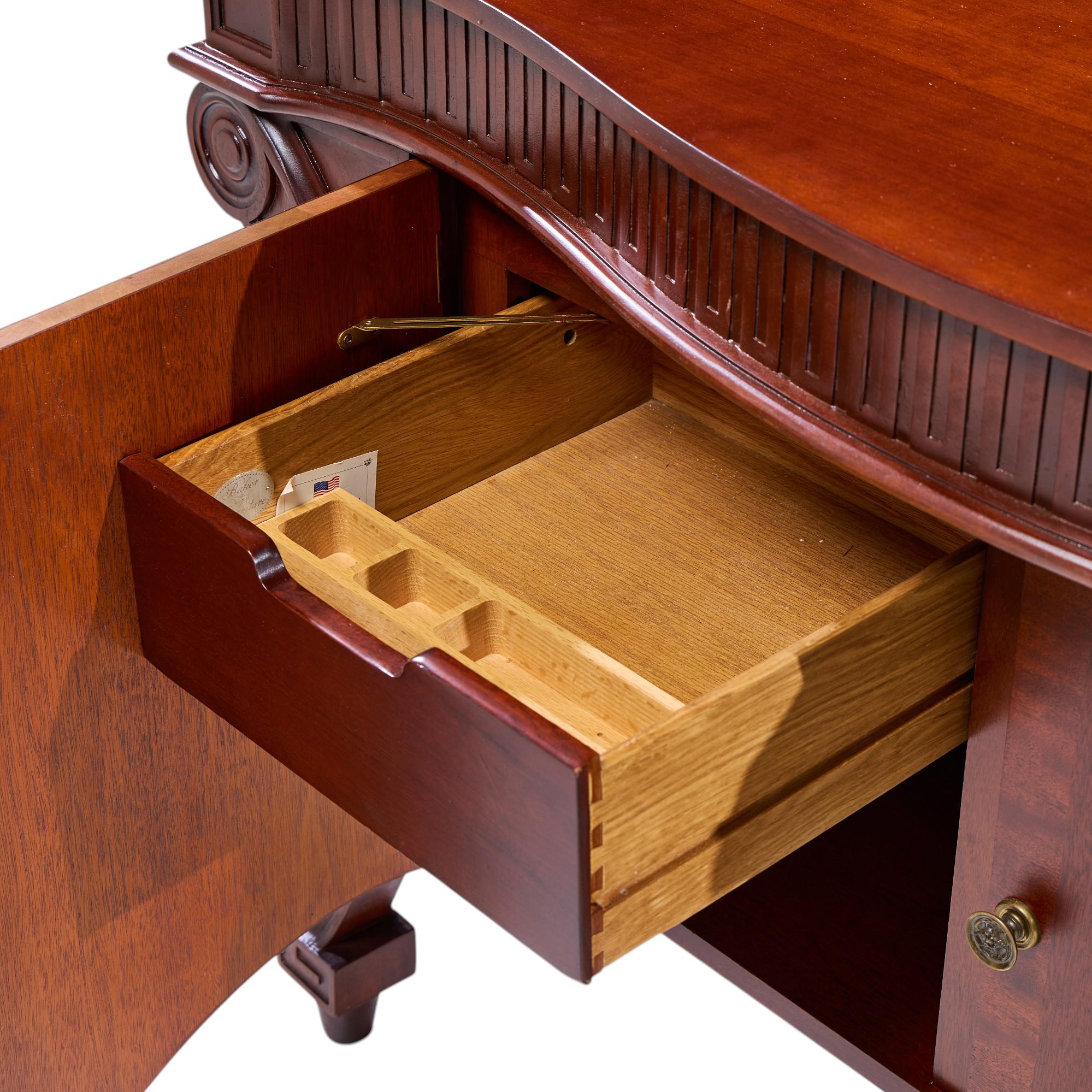 Baker Furniture Stately Homes Collection Mahogany Commode Credenza For Sale 2