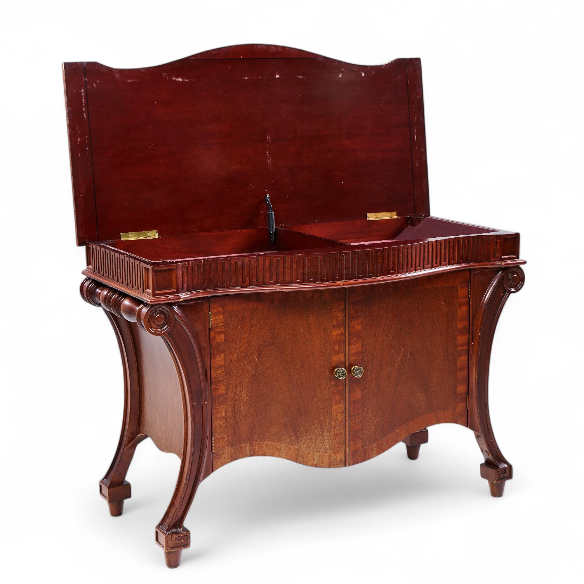 Baker Furniture Stately Homes Collection Mahogany Commode Credenza For Sale 3