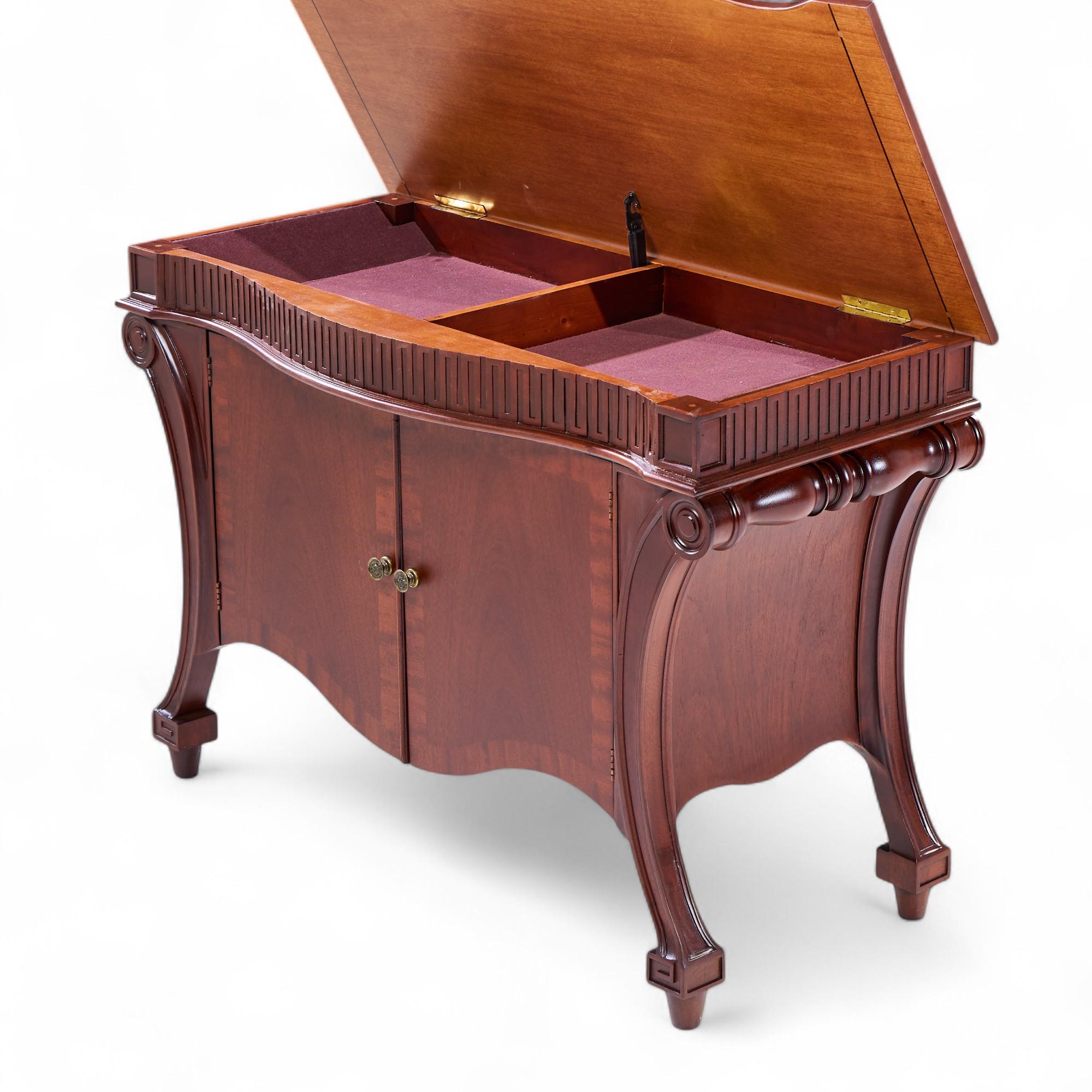 Baker Furniture Stately Homes Collection Mahogany Commode Credenza For Sale 3