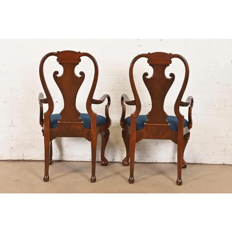 Baker Furniture Stately Homes Georgian Dining Chairs, Newly Refinished For Sale 7