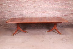 Baker Furniture Stately Homes Georgian Mahogany Dining Table, Newly Refinished