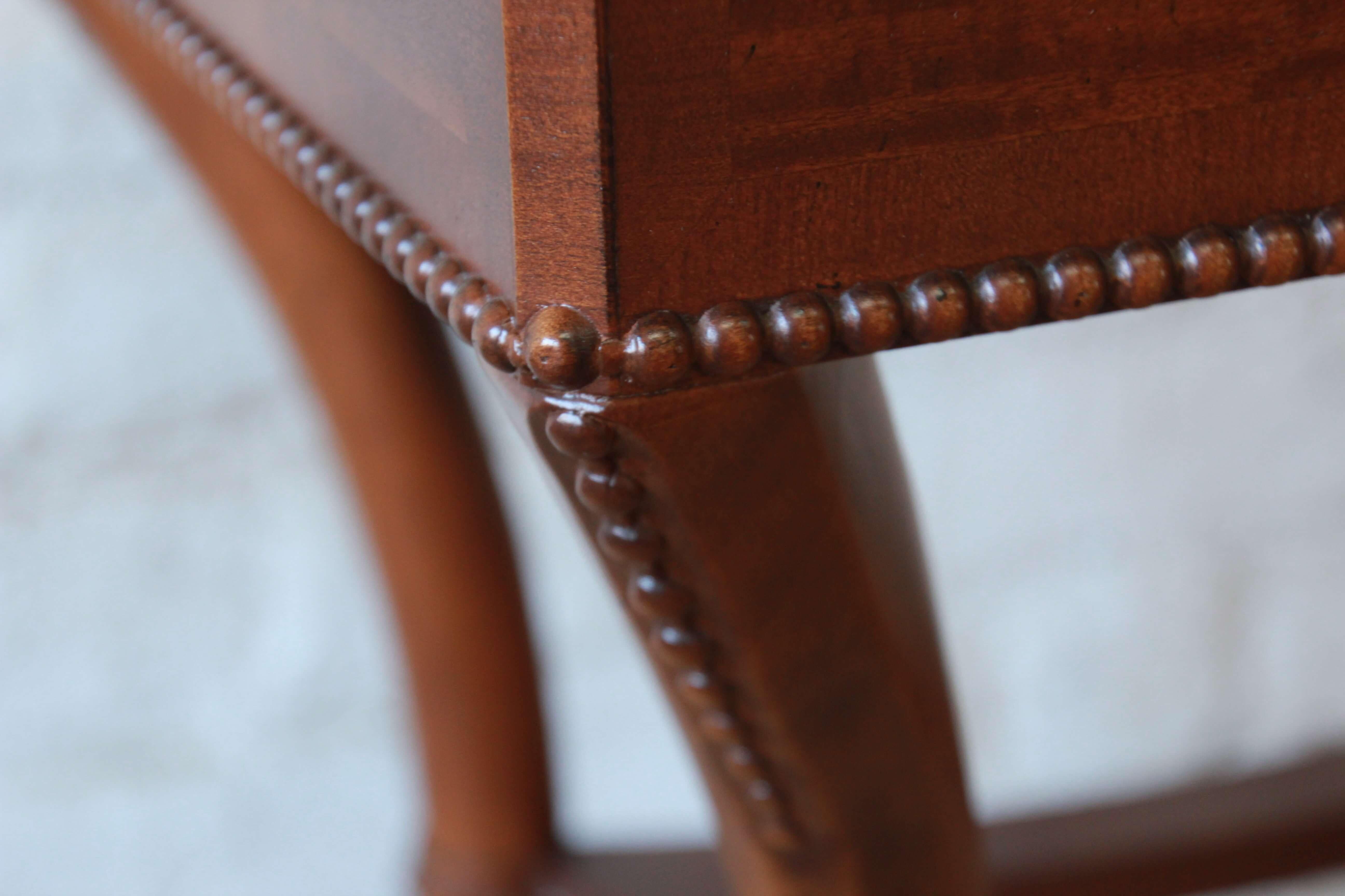 Baker Furniture Stately Homes Mahogany Claw Foot Side Table In Good Condition In South Bend, IN