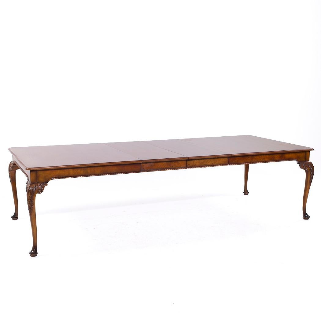 Table de salle à manger Queen Anne extensible Baker Furniture Stately Homes en vente 3