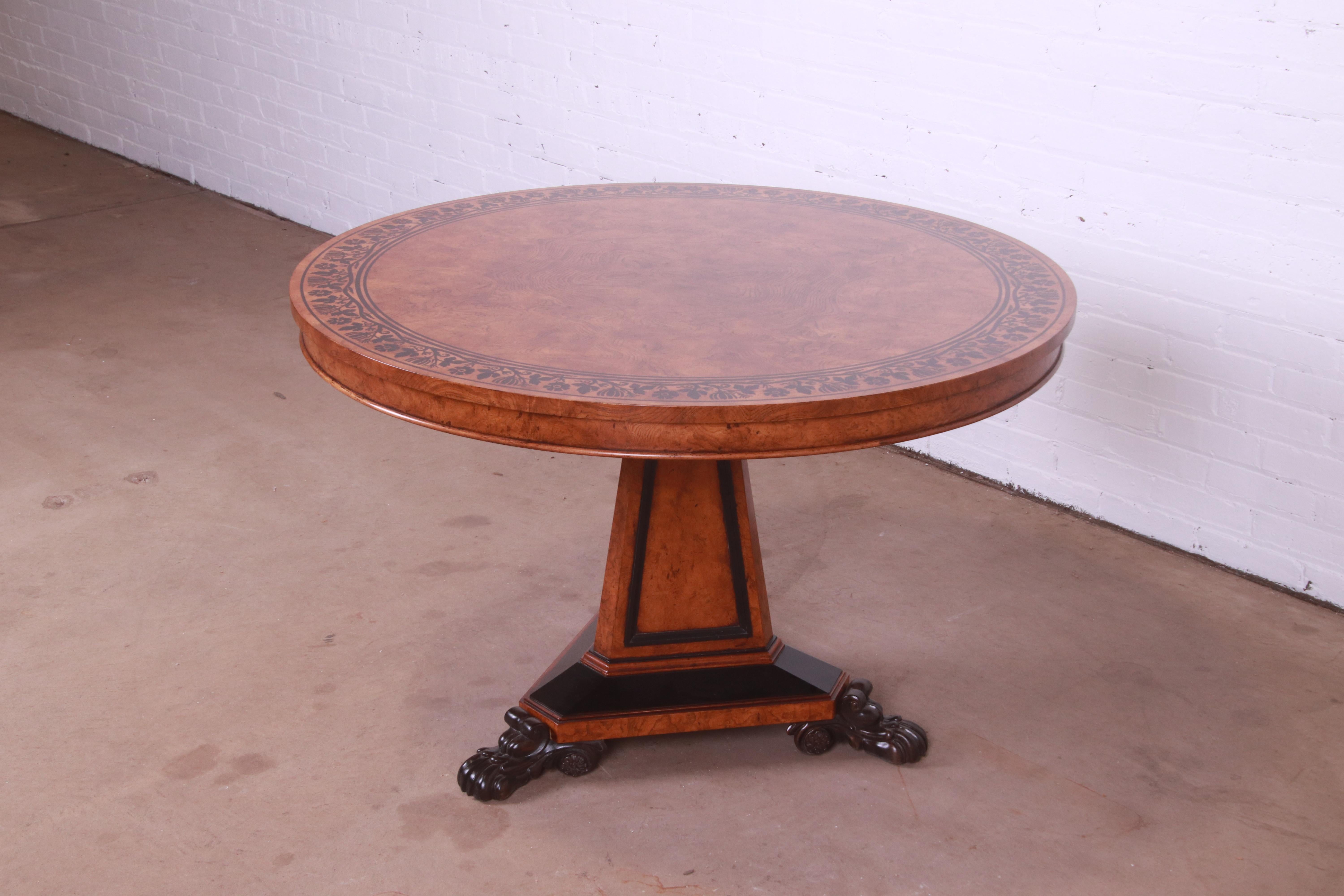 An outstanding Regency pedestal center table

From the exclusive 