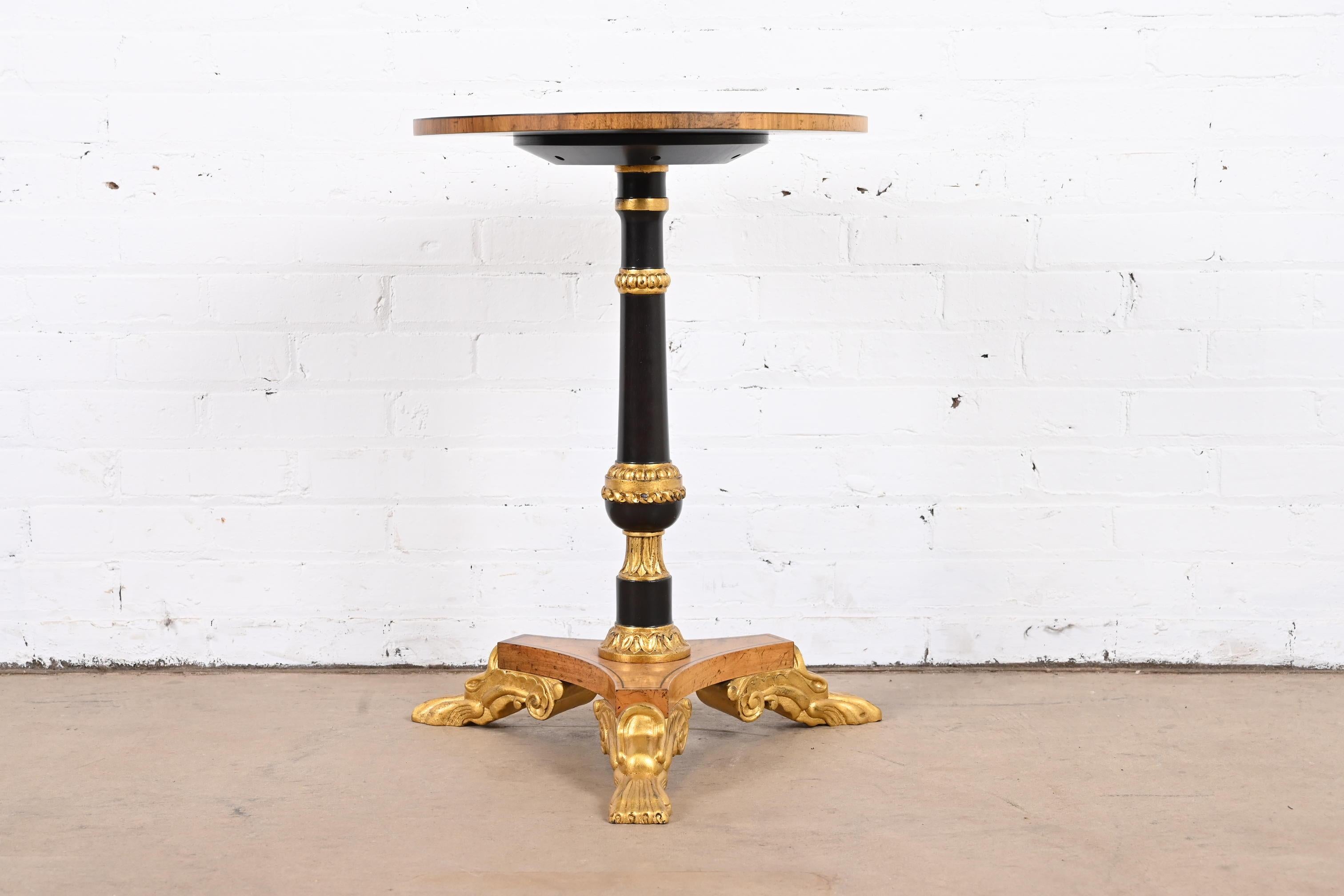 An outstanding Regency or Neoclassical style pedestal tea table or occasional side table

From the exclusive 