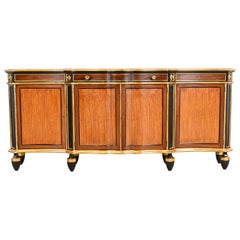 Baker Furniture Stately Homes Regency Satinwood and Macassar Ebony Sideboard