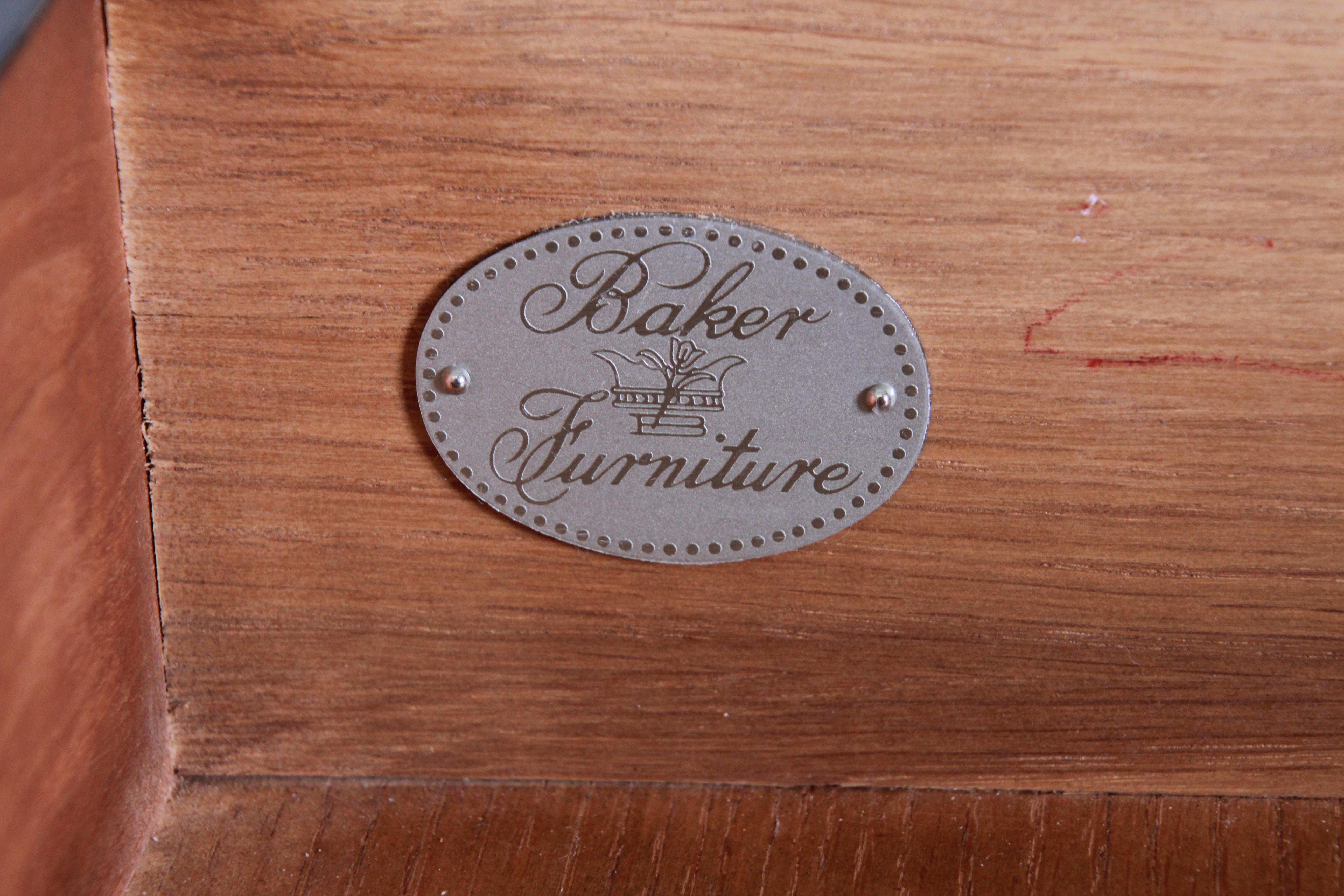 Baker Furniture Stately Homes Sheraton Bow Front Inlaid Mahogany Sideboard 2