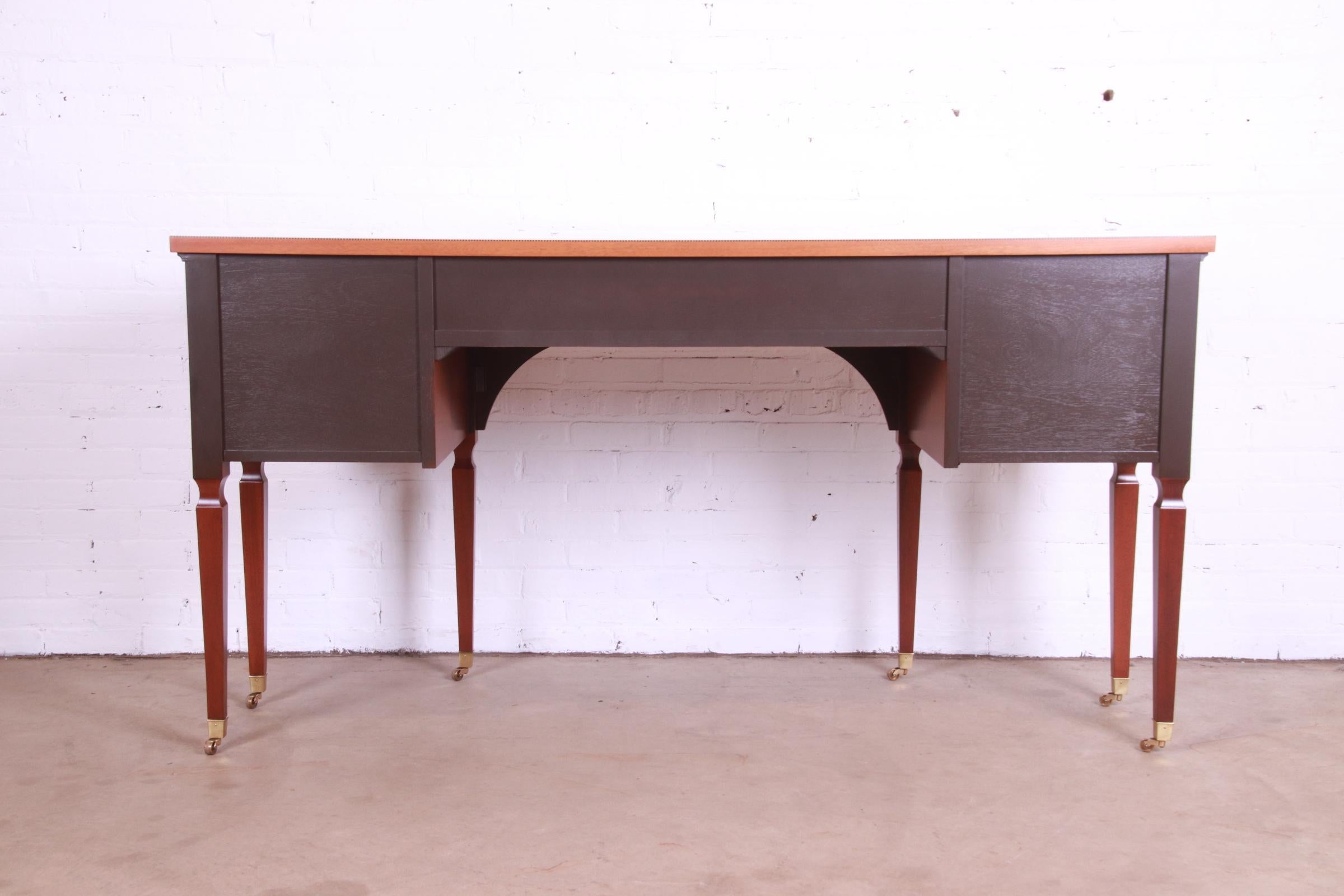 Baker Furniture Stately Homes Sheraton Bow Front Inlaid Mahogany Sideboard 14