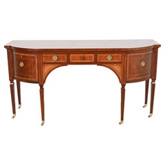 Baker Furniture Stately Homes Sheraton Inlaid Mahogany Sideboard, Refinished