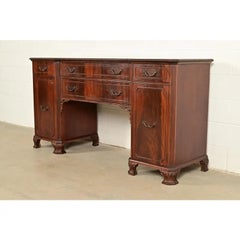 Baker Furniture Style Chippendale Mahogany Sideboard Buffet, Circa 1940s