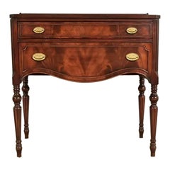 Baker Furniture Style Federal Flame Mahogany Buffet Server or Hall Table