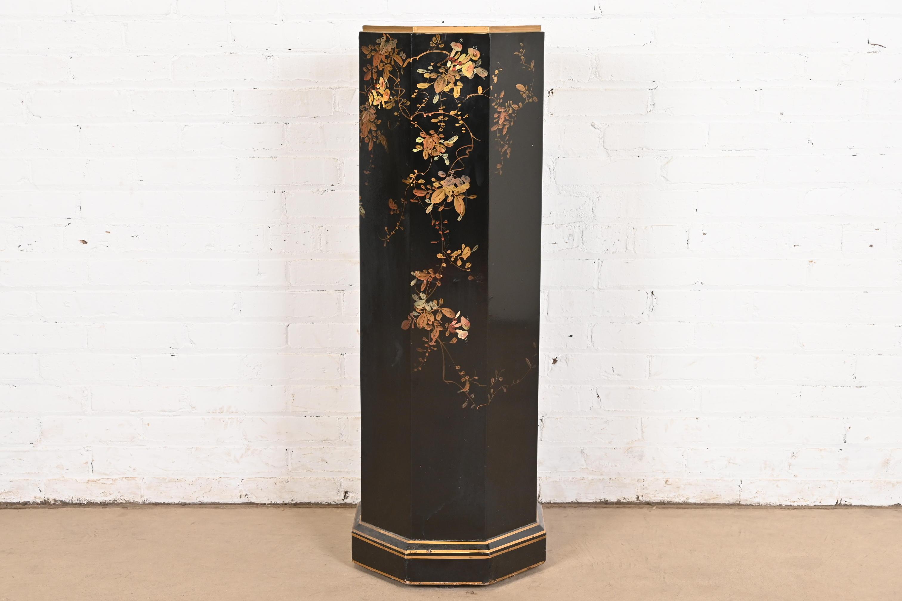 Baker Furniture Style Hollywood Regency Chinoiserie Hand Painted Lingerie Chest 6