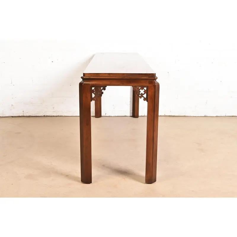 Mesa consola de caoba estilo Hollywood Regency de Baker Furniture, Circa 1960s en venta 3