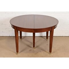Baker Furniture Style Louis XVI Extension Dining Table, Newly Refinished