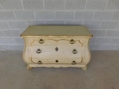 Meubles Baker - Coffre à 2 tiroirs superposés de style bombé suédois avec dorures