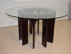 Baker Furniture Thomas Pheasant Arcade Design Round Dining Table