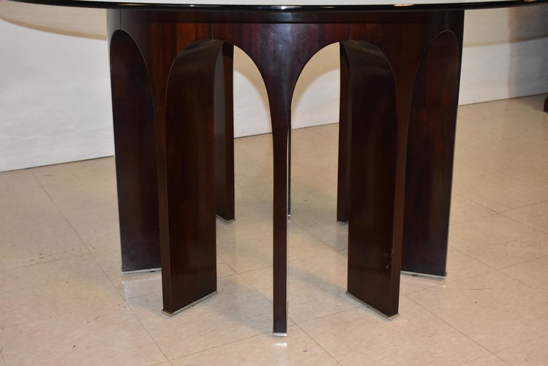 Baker Furniture Thomas Pheasant Arcade Design Round Dining Table