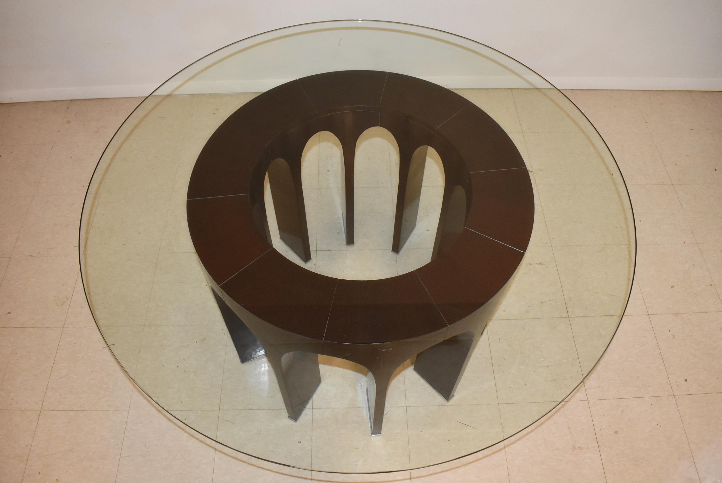 Baker Furniture Thomas Pheasant Arcade Design Round Dining Table 2