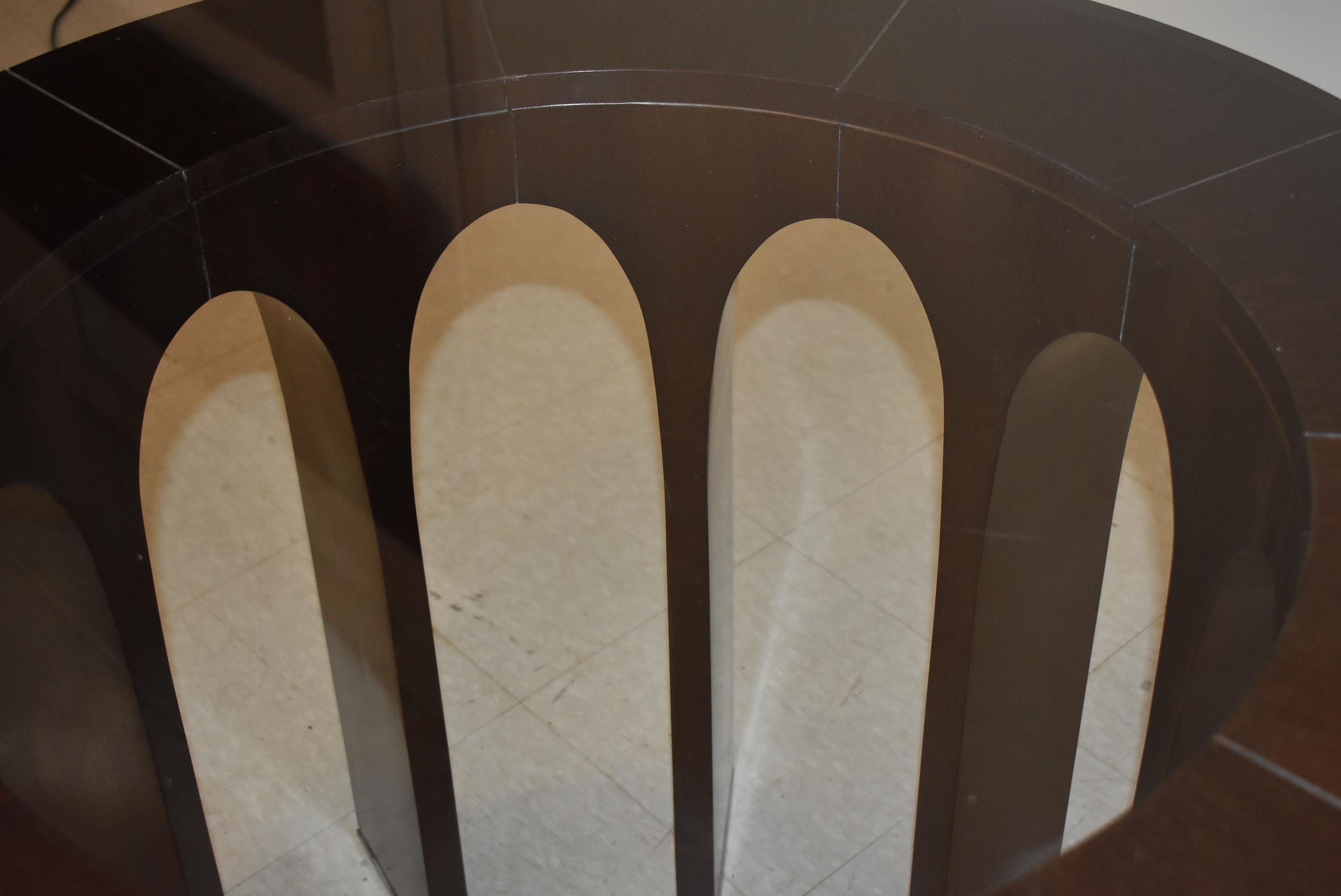 Baker Furniture Thomas Pheasant Arcade Design Round Dining Table 3