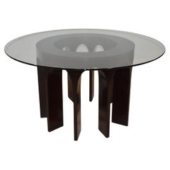 Baker Furniture Thomas Pheasant Arcade Design Round Dining Table