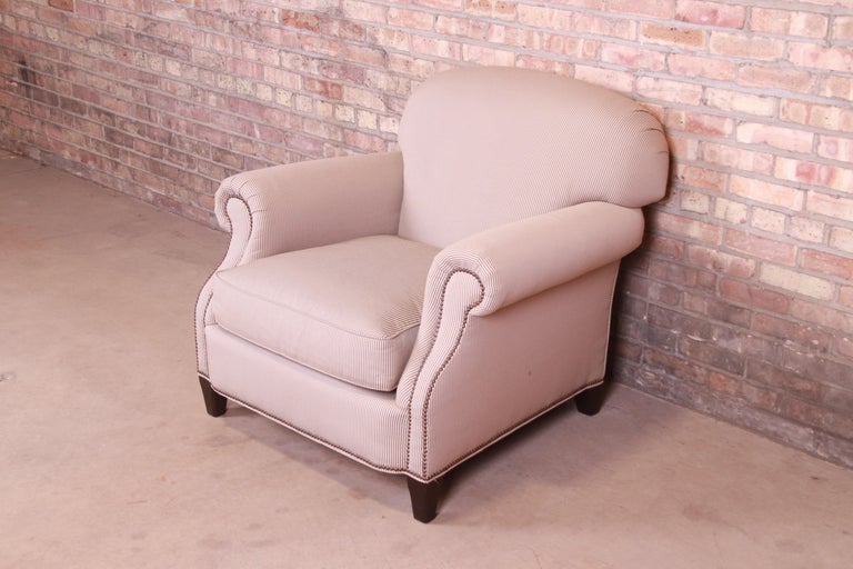 American Baker Furniture Upholstered Lounge Chair For Sale