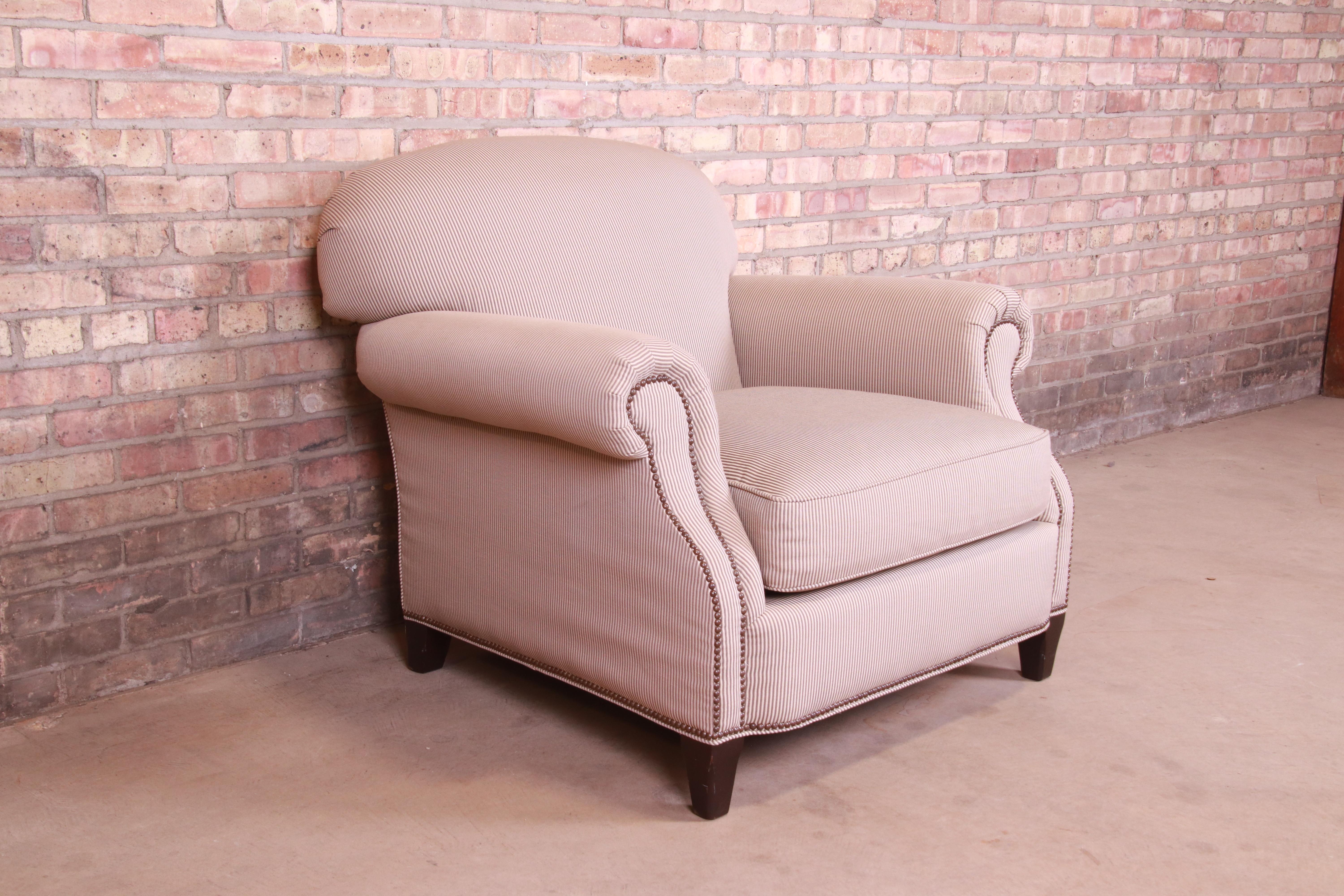 20th Century Baker Furniture Upholstered Lounge Chair