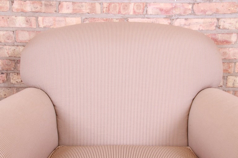 Upholstery Baker Furniture Upholstered Lounge Chair For Sale
