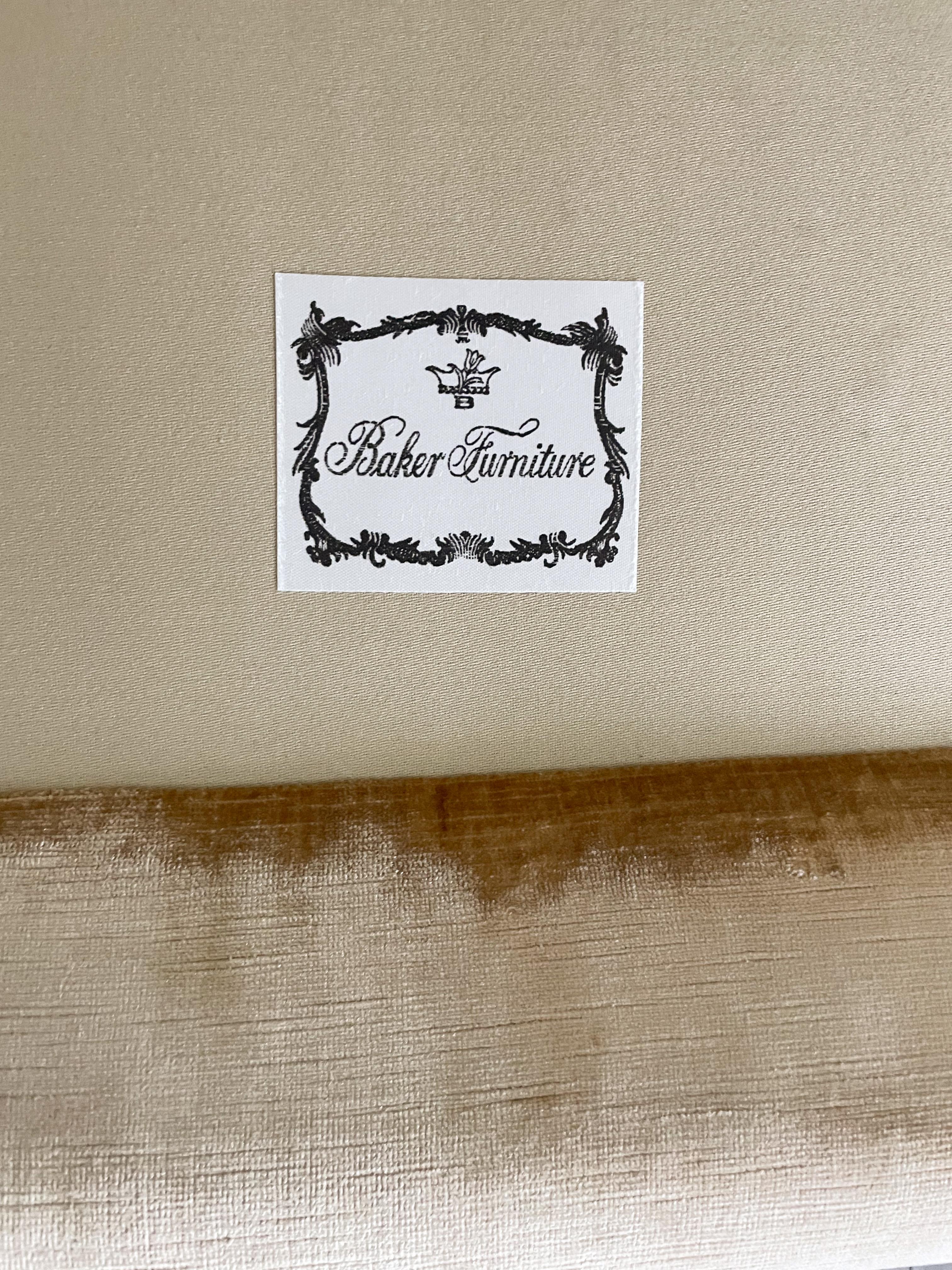Baker Furniture Velvet Sofa 1