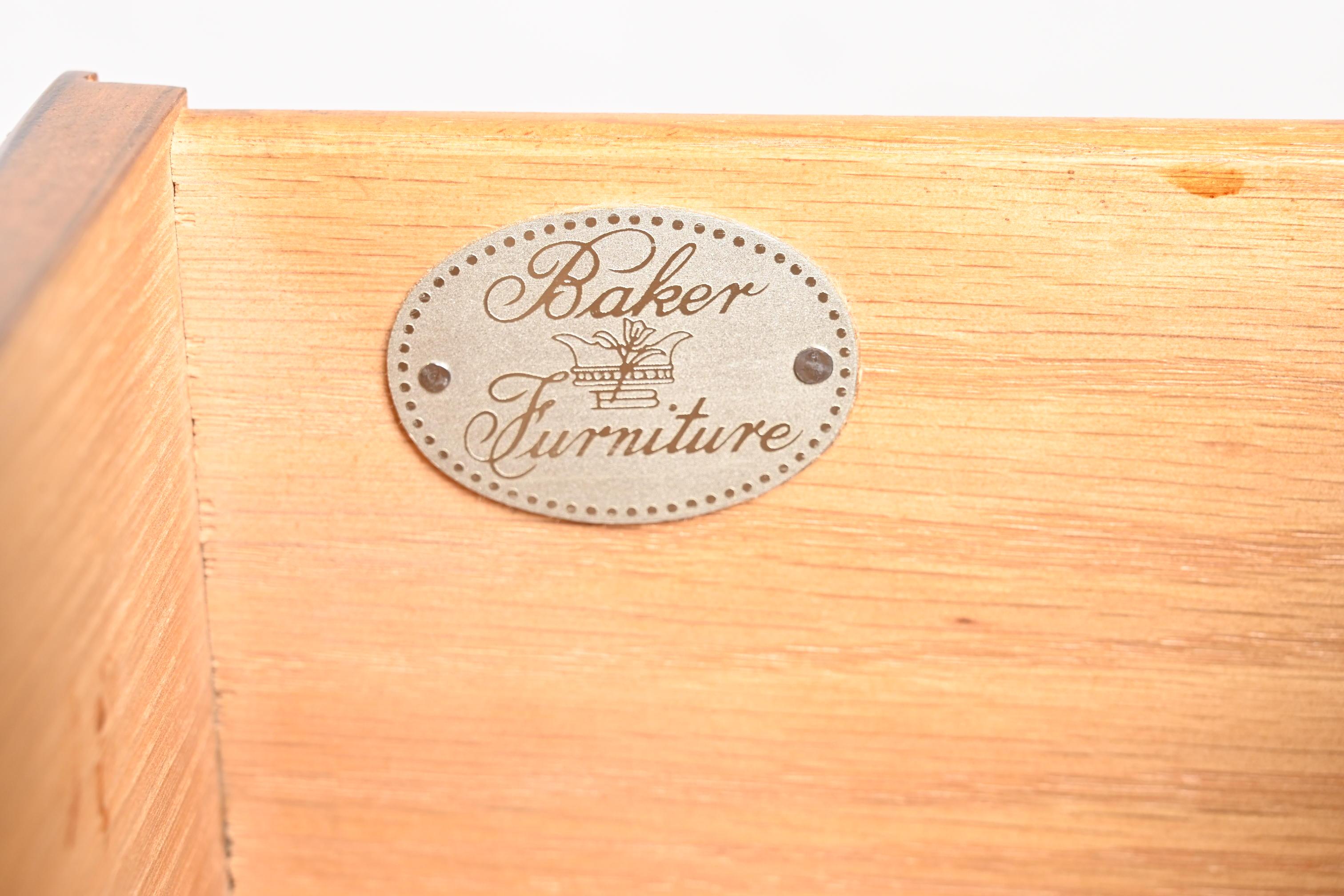 Baker Furniture Welsh Oak Sideboard Buffet or Bar Cabinet For Sale 4