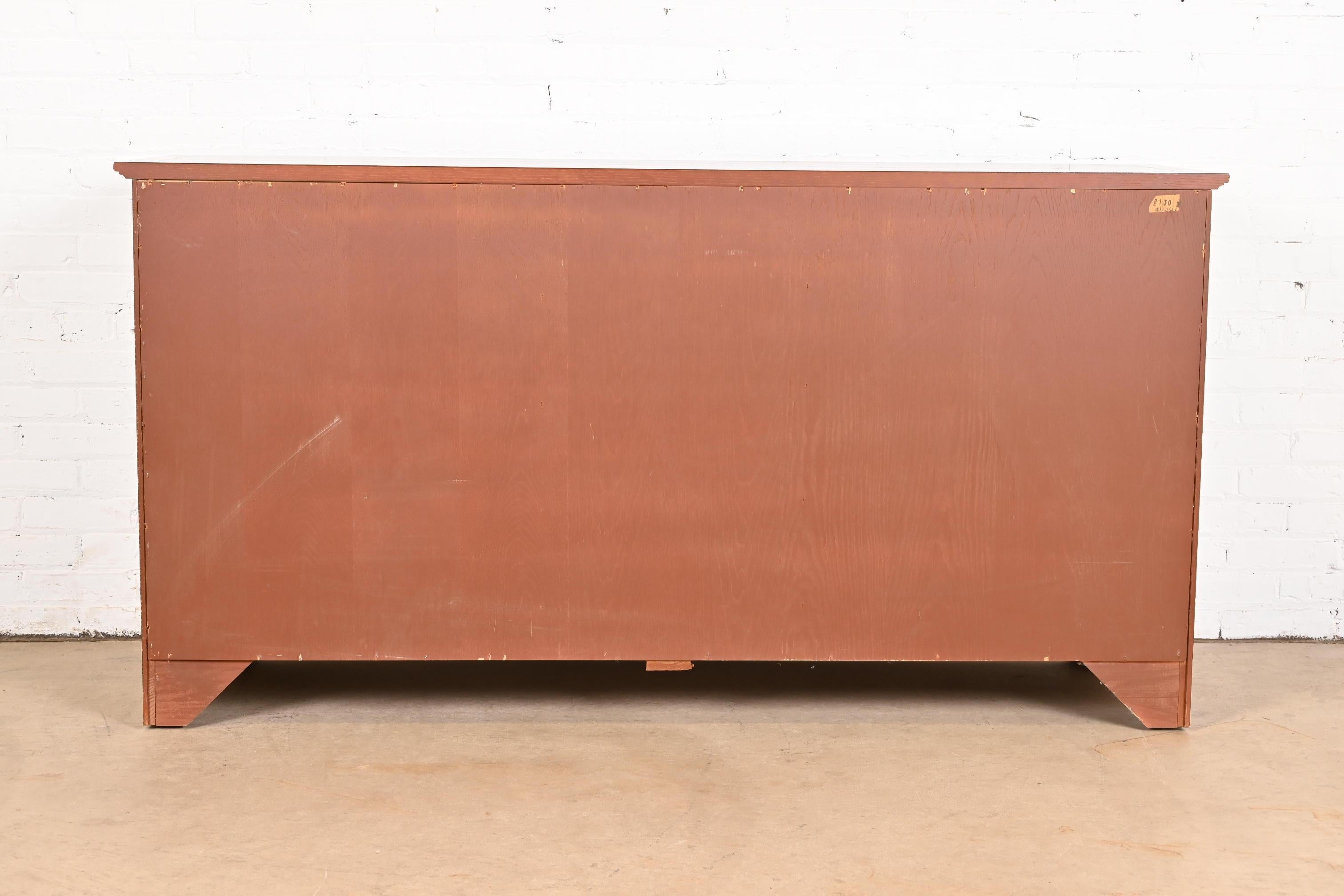Baker Furniture Welsh Oak Sideboard Buffet or Bar Cabinet For Sale 6