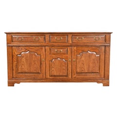 Baker Furniture Welsh Oak Sideboard Buffet or Bar Cabinet