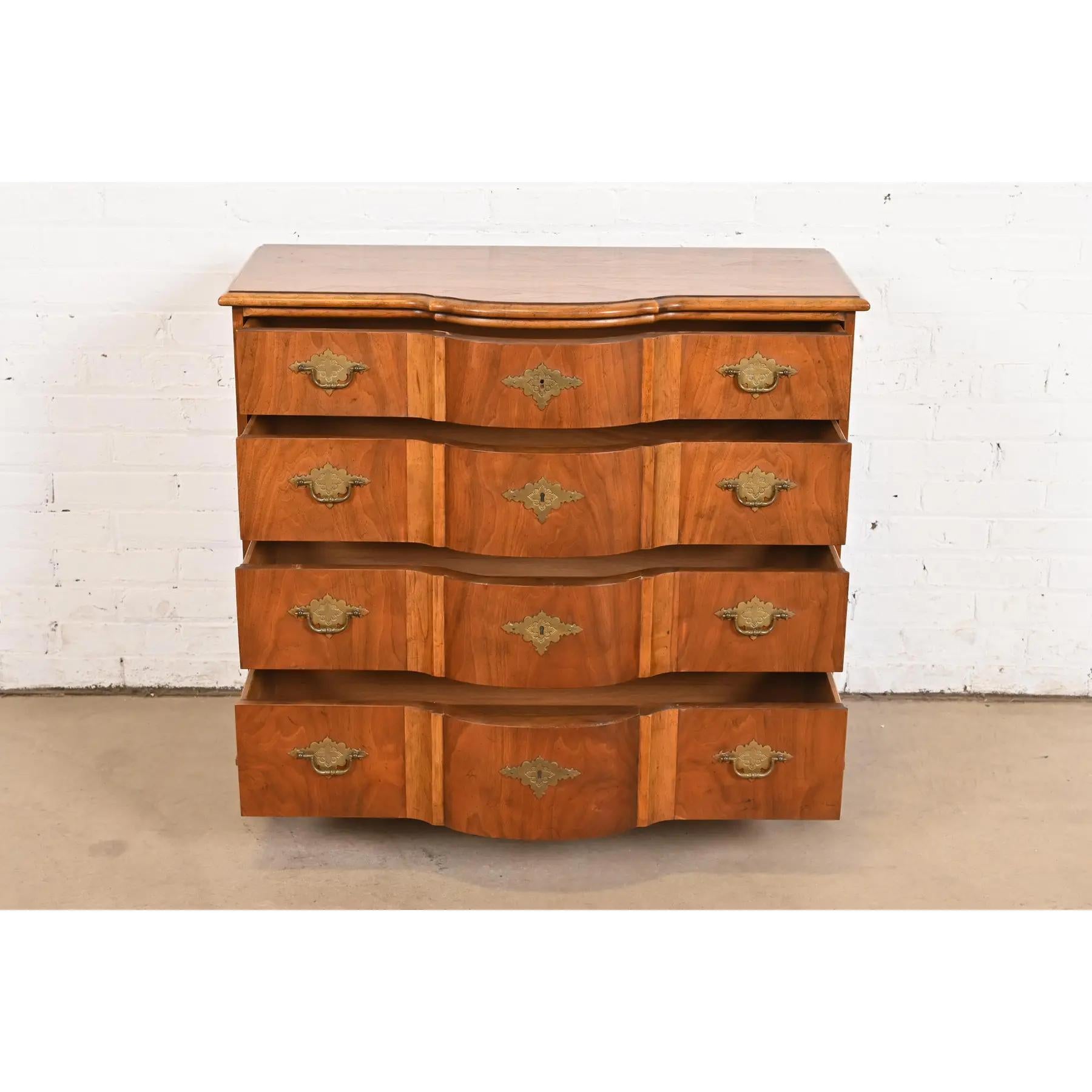 Mid-20th Century Baker Furniture William & Mary Walnut Chest of Drawers