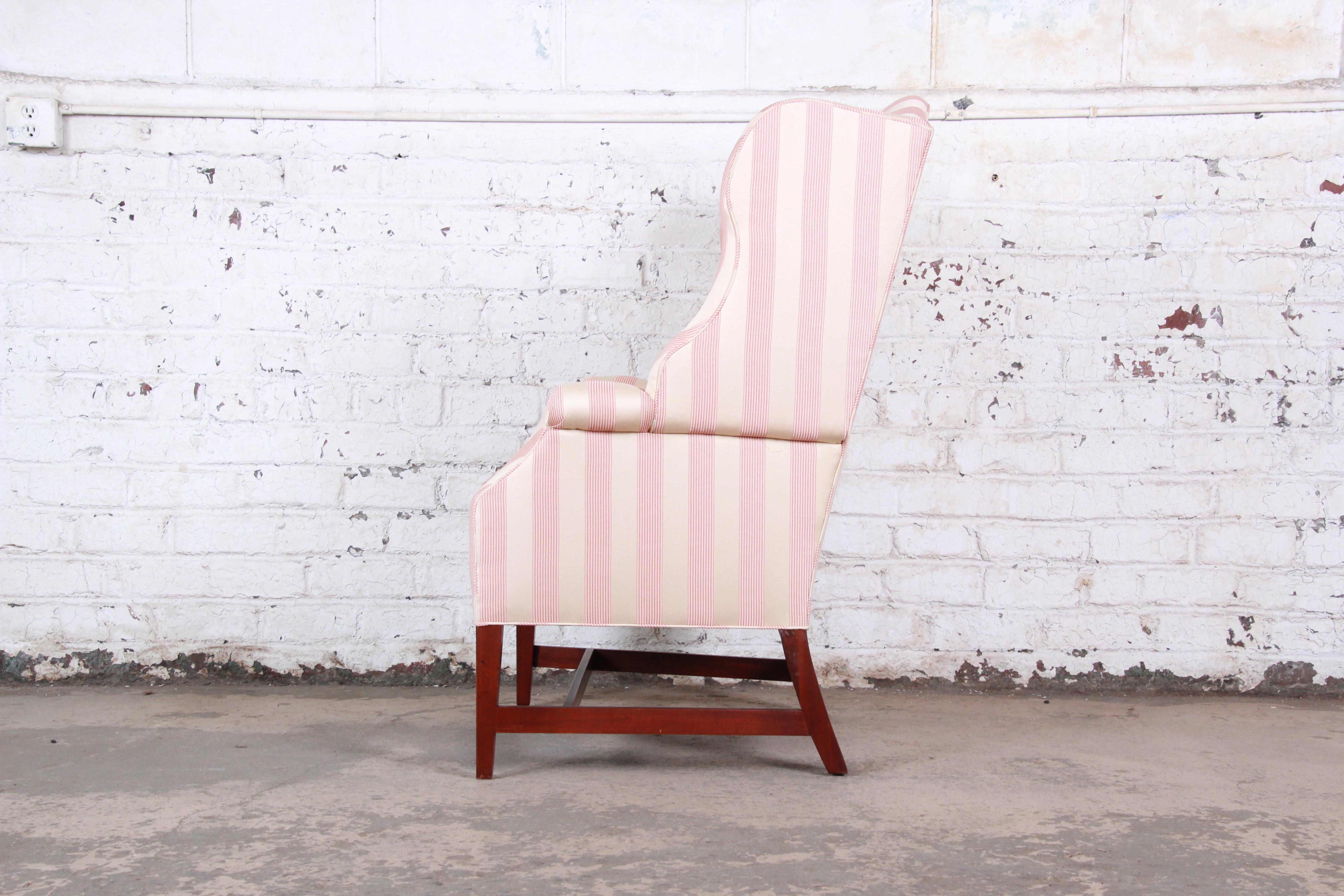 American Baker Furniture Wingback Lounge Chair