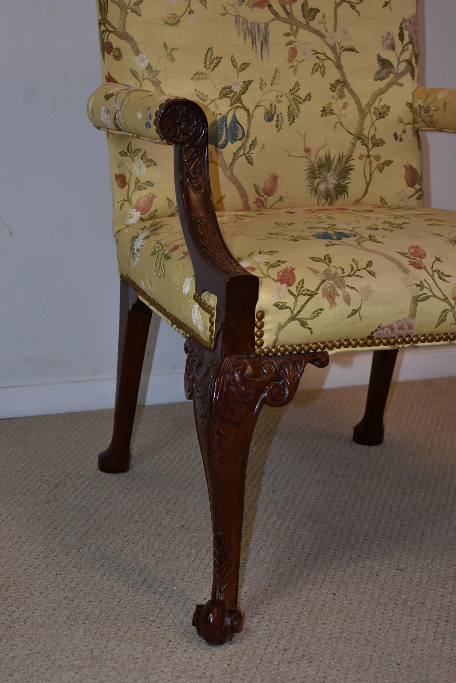Baker Gainsborough Chair Stately Homes Collection 5033 In Good Condition In Toledo, OH