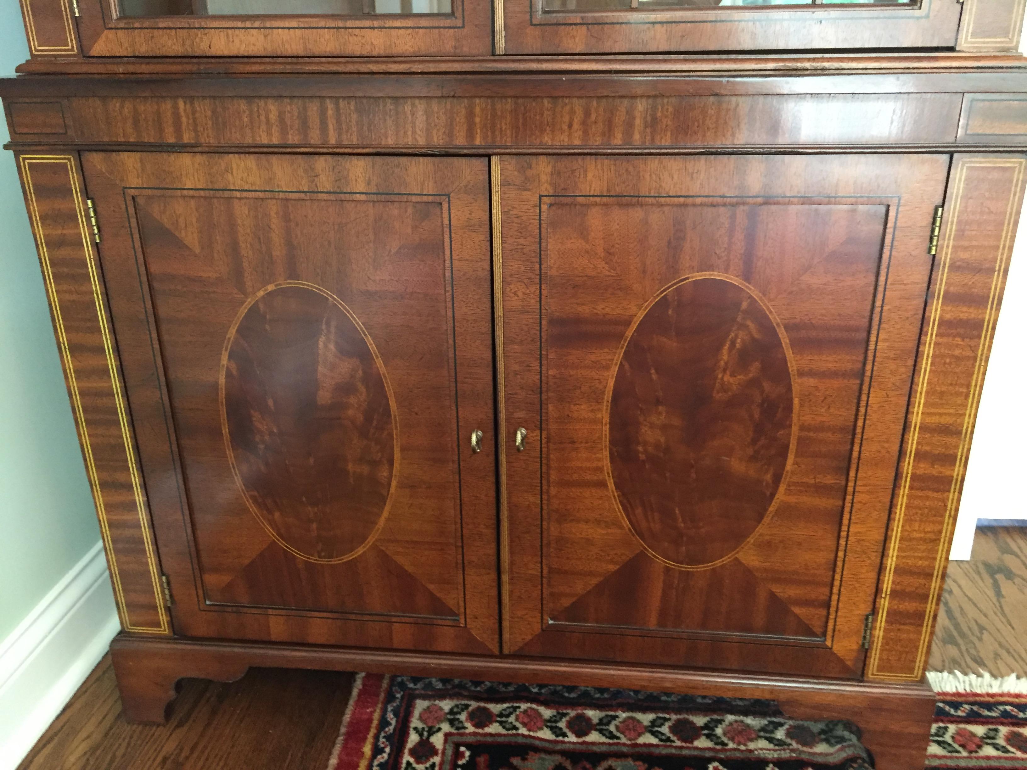Late 20th Century Baker Historic Charleston China Cabinet For Sale