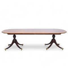 Baker Historic Charleston Collection Mahogany Expanding Dining Table - 2 Leaves